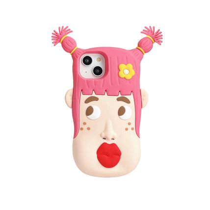Phone Cases Ugly Pigtailed Girl Classic Cartoon Long stockings