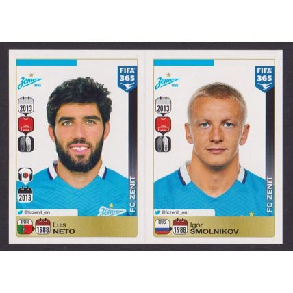 Panini Stickers 2016 FIFA 365 #736 (736 - 737) Neto - Smolnikov (FC Zenit)