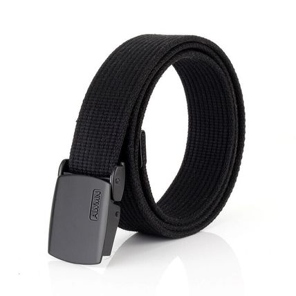 Alloy buckle canvas denim belt, casual belt, pure cotton thread canvas