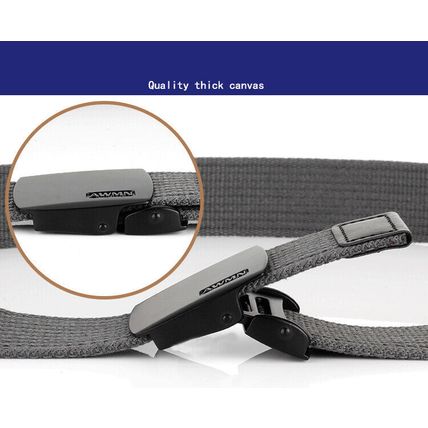 Alloy buckle canvas denim belt, casual belt, pure cotton thread canvas