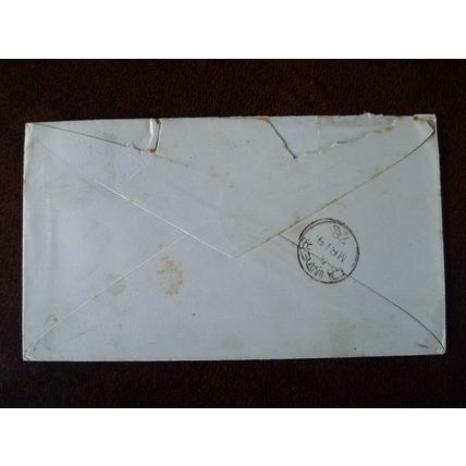 1878 GB QV 1d Red stamp plate 188 HE duplex cover Edinburgh Lauder Mack & Grant