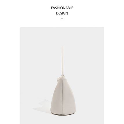 Ladies' Bucket Bag SWhoulder Bag Handbag White