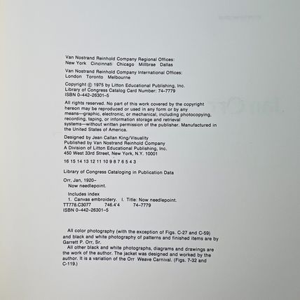 Now Needlepoint A Joyous New Approach to Creative Designing Hardcover by Jan Orr