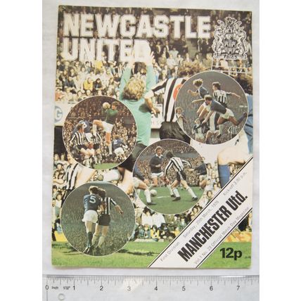 1976 programme Newcastle United v. Manchester City