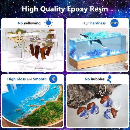Deep Pour Epoxy Resin, KISREL 3Gallon Resin Epoxy Kit (2:1) for 2-4 Inch Pour De