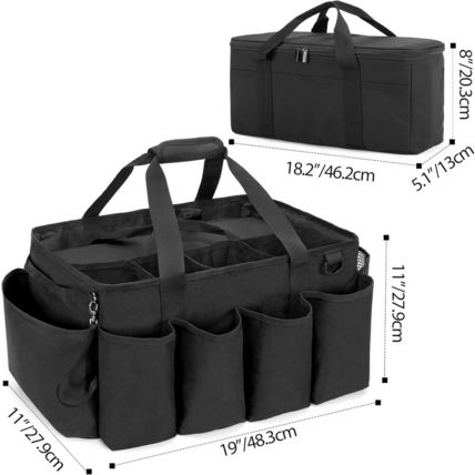 Detailing Bag with Polisher Carry Bag, Large Detail Bag Car Care Box for Auto De