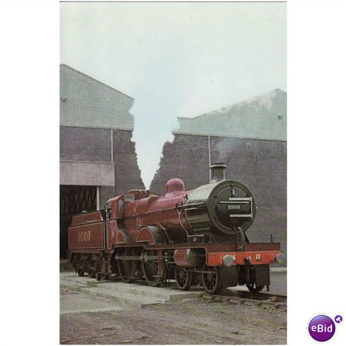 Railway Postcard Midland Compound 1000 YORK 4-4-0 Loco