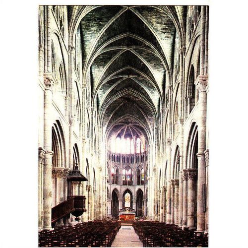 Colour Postcard - Church of Notre Dame en Vaux, Chalons sur Marne, France (2)