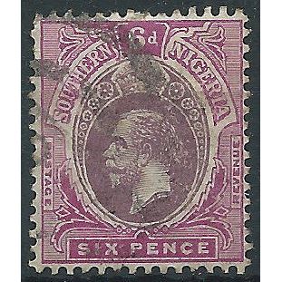 Southern Nigeria 1912 SG51 6d Dull & Bright Purple Good/Fine Used..
