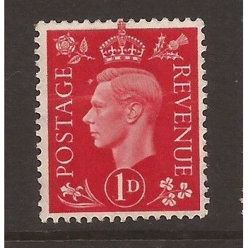 1937-47, 1d scarlet, Used Stamp, SG 463 #5