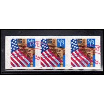 Used 2915A 32c U.S. Flag Over Porch Very Fine PNC 97898/3 10x10 PA3579