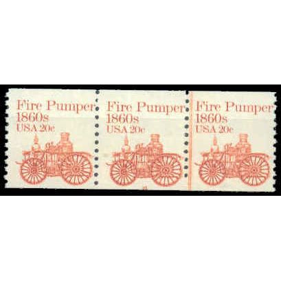 1908 20c Fire Pumper Just Clears MNH Dry Gum PNC 15/3 G0275
