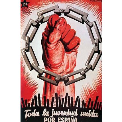 All the Youth United For Spain. 12 x 18 Poster