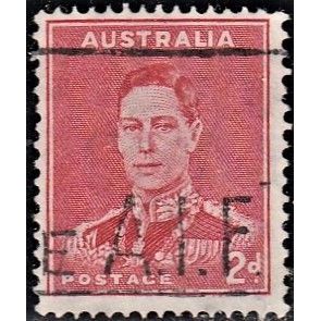 AUSTRALIA, 1937 2d George VI p13.5 X 14, SG 167 (Scott #169), used