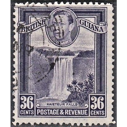 BRITISH GUIANA, 1938-52 36c George VI, SG 313 (Scott 235a), used