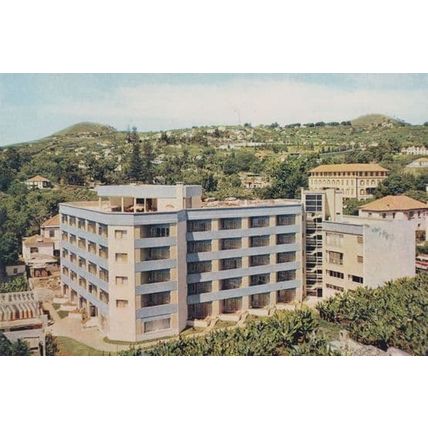 Santa Isabel Hotel Birds Eye Madeira Portugal Postcard