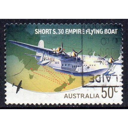 Australia 2008 Aviation - Short S.30 Empire Flying Boat 50c Used