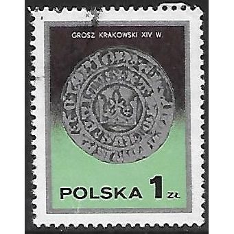 Mi 2526: 1 Zl. multicoloured Stamp Day: Polish Coins