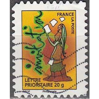 France 2009 Michel 4723 O Cote (2015) 0.55 € Invitation Personnage avec cartes