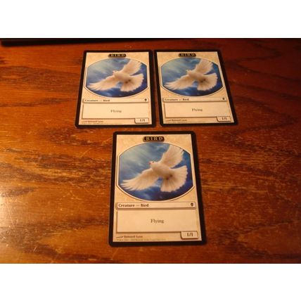 Magic The Gathering, MTG, 3- Cards, 1993-2009, Diff. Backs, BIRD, ex