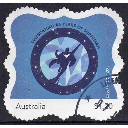 Australia 2023 MyStamps - 85 Years of Superman - Superman Silhouette $1.20 Used