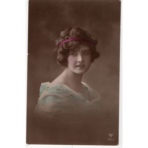 HB Glen Young Woman Glamour Postcard BBJ 510/1
