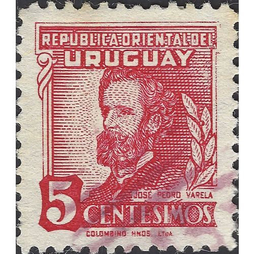 URUGUAY, José Pedro Varela, red 1945, 5c