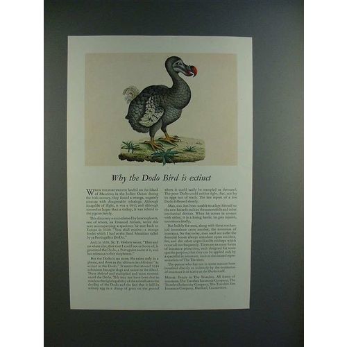 1943 Travelers Insurance Ad w/ Dodo Bird