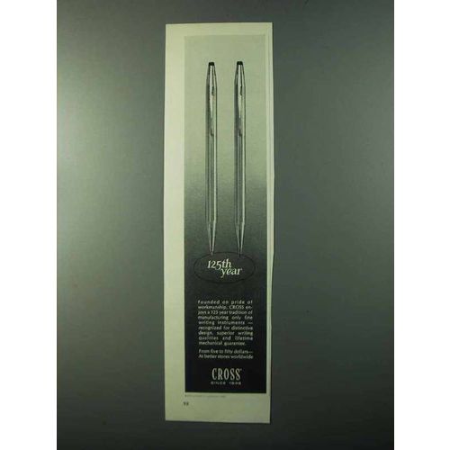 1971 Cross Pens Ad - 125th Year