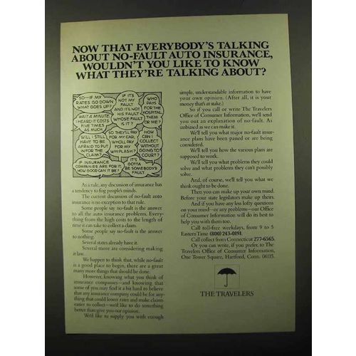 1971 Travelers Insurance Ad - They're Talking About