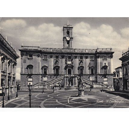 Roma Campidoglio Italy Real Photograph Postcard Unused VGC
