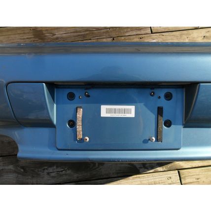 BMW Z3 Genuine Rear Bumper + Tow Hook Cover Reinforcement Bar Atlanta Blue