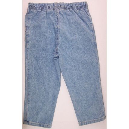 NWT Just Friends Girl's Beach Print Pink Top & Light Wash Denim Jeans, 2T