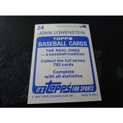 1983 Topps Stickers # 024 John Lowenstein Excellent (5) Baltimore Orioles