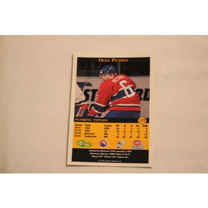 Oleg Petrov 1994 Classic Pro Prospects NO. 177