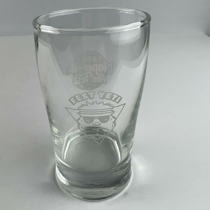 Naperville Ale Fest Fest Yeti Etched IL Beer Sampler 3 Oz Glass