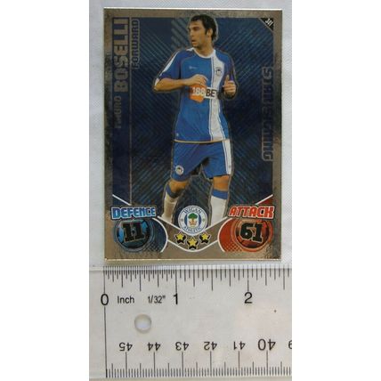 2010/11 Topps Match Attax Trading Card 341 Mauro Boselli, Wigan Athletic, star
