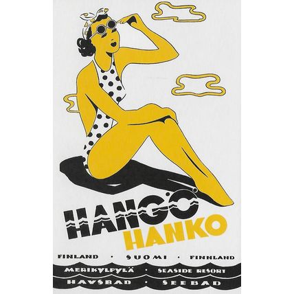 Hangö Hanko. Finland Suomi Finnland. Merikylpylä Seaside Resort Havsbad Seebad.