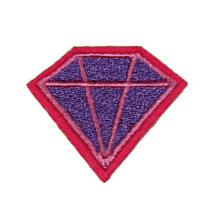 Small Diamond Iron Sew Embroidered Patch Badge Patches Logo Fancy Badges 253