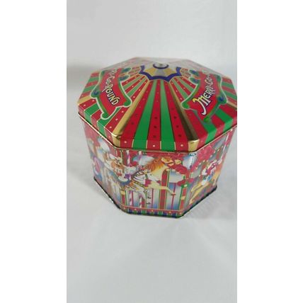 M&M's Metal Tin Collector Merry-Go-Round Carousel Christmas 1997