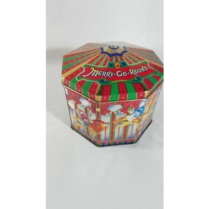 M&M's Metal Tin Collector Merry-Go-Round Carousel Christmas 1997