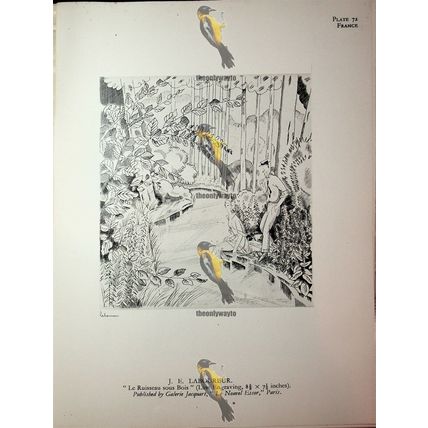 Ruisseau Sous Bois & Hangar A Sel, Book Illustration (Print), 1930