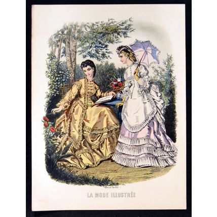 LA MODE ILLUSTREE FASHION PLATE 1940s Sidney Z. Lucas Anaïs Toudouze ETCHING #6