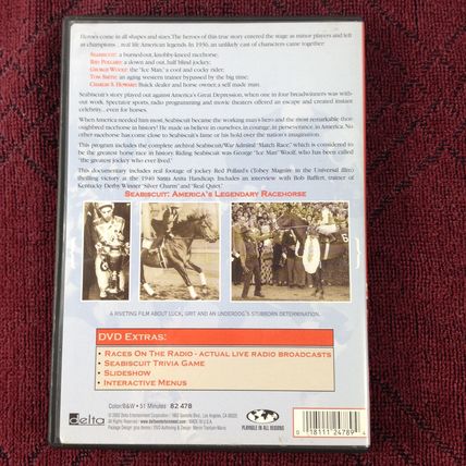 Seabiscuit - 2003 - Rated PG - DVD - Used