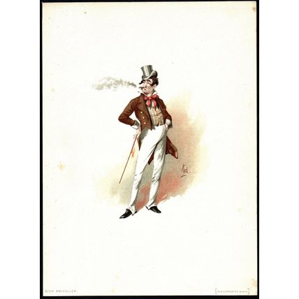 DICK SWIVELLER 1889 JOSEPH CLAYTON CLARKE ‘KYD’ Old Curiosity Shop CARTOON