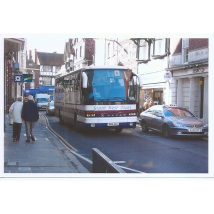 Colour Photograph of South West Coaches Ltd. - R614 AAU ex. Skills of Nottingham