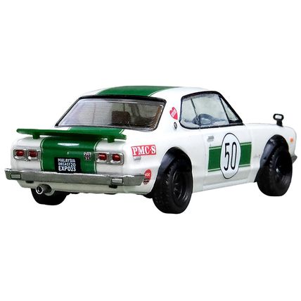 Nissan Skyline 2000 GT-R (KPGC10) #50 RHD (Right Hand Drive) White with Green...