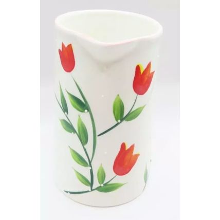 Tulip Floral Jug 14 CM Fine China Tableware Gift Home Decor Ceramic