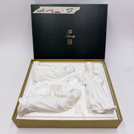 Lenox The Nativity White Bisque Porcelain 3 Wisemen Figurines 8” Box The Kings