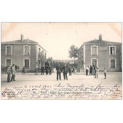 37 - TOURS - Entrée de la Caserne Baraguey-d'Hilliers
